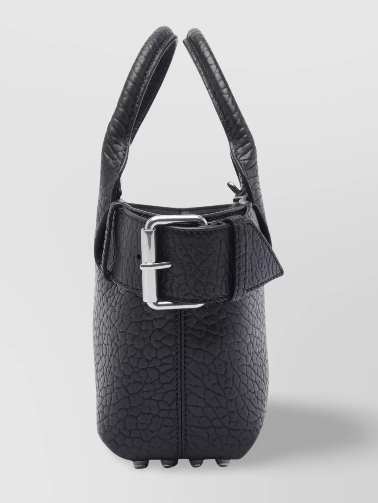 Alexander Wang Structured Leather Tote Bag With Buckle Detail