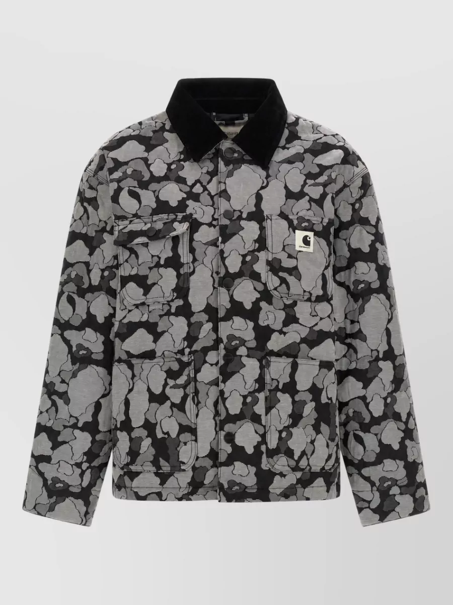 Carhartt Wip Floral jacquard quilted oversized coat