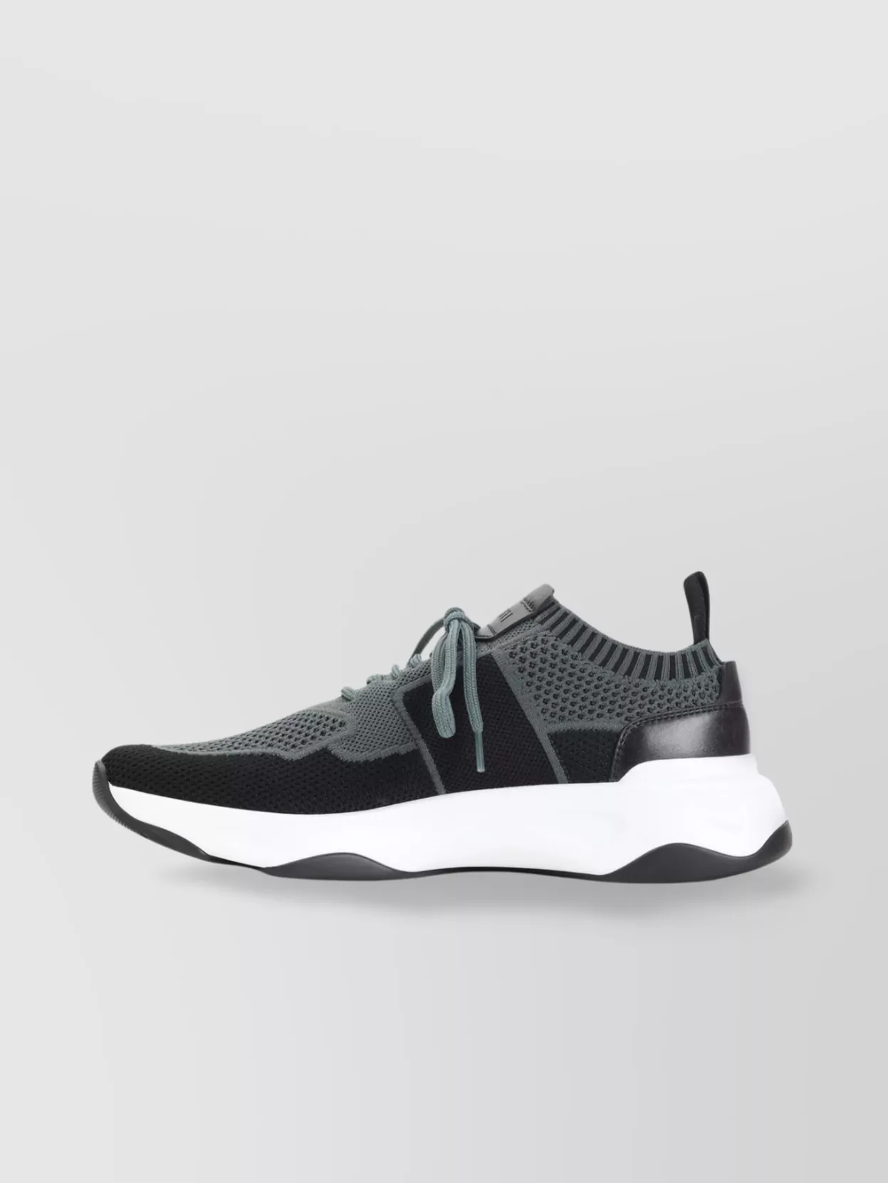 Berluti Almond Toe Leather Insert Sneakers