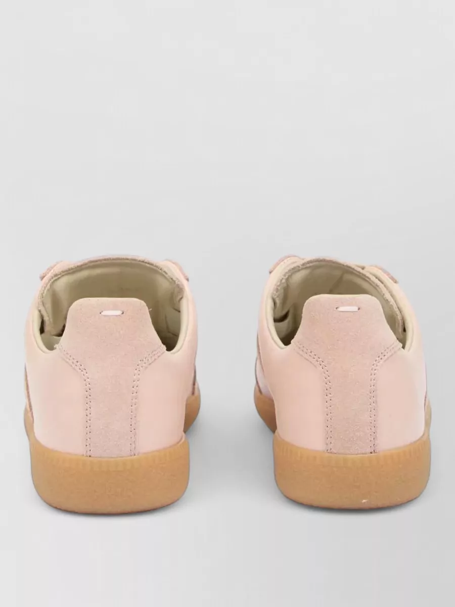 Maison Margiela Replica Low Top Calfskin Leather Sneakers