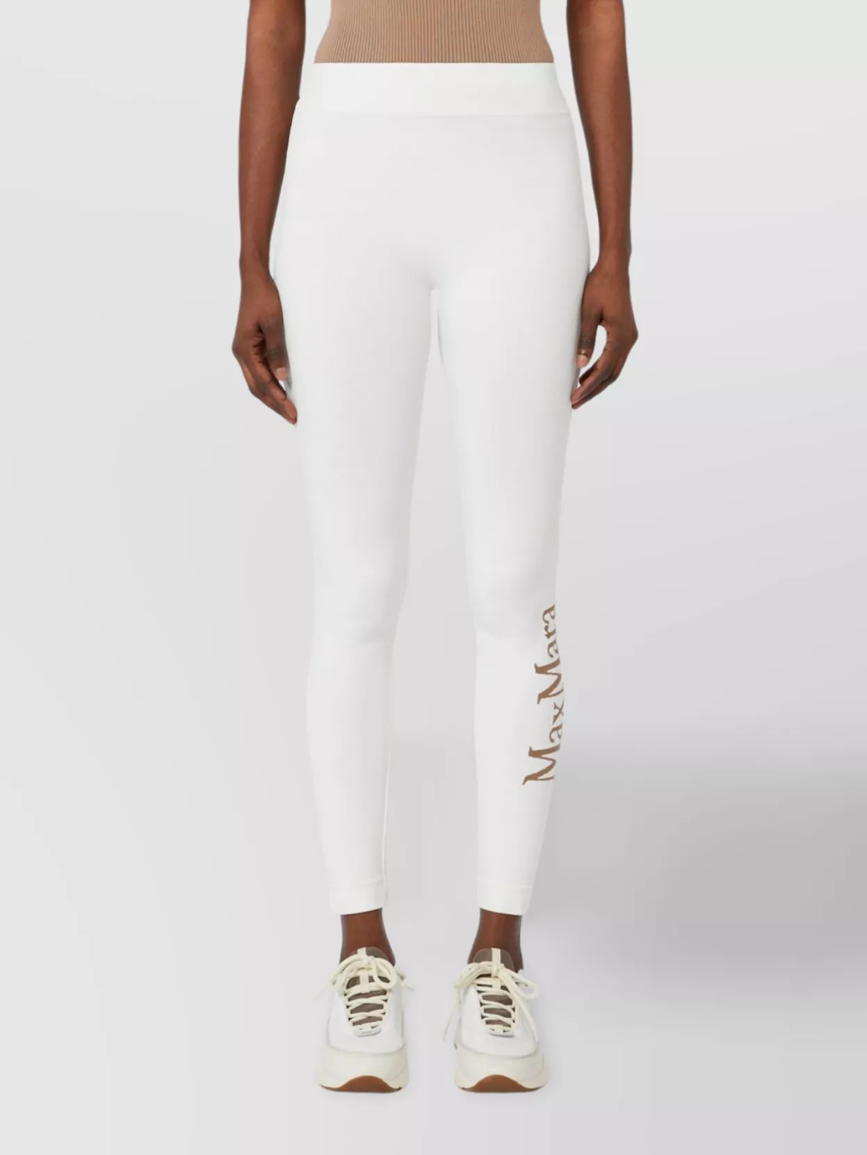 S Max Mara Leggings Basilea In Technical Fabric Stretch