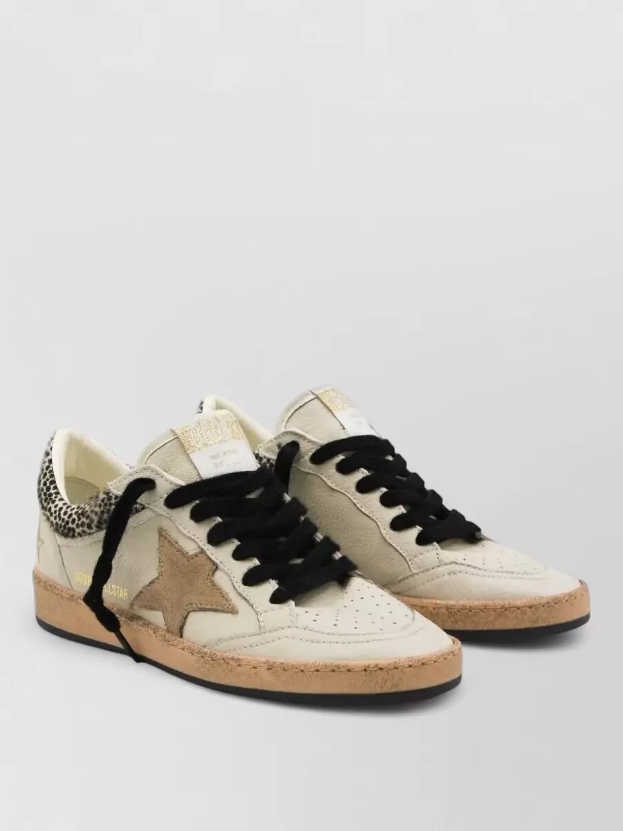 Golden Goose leather ball star low-top sneakers