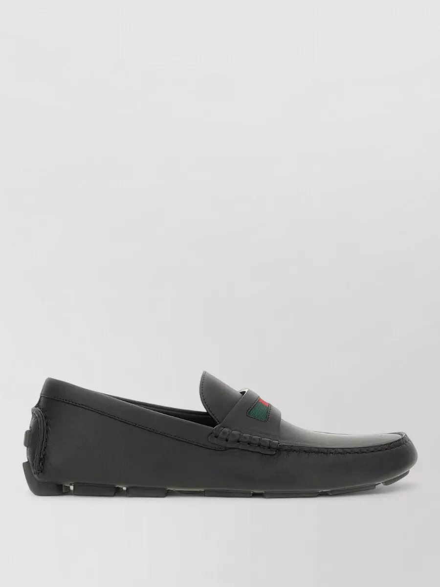 Gucci Leather Driver Loafers