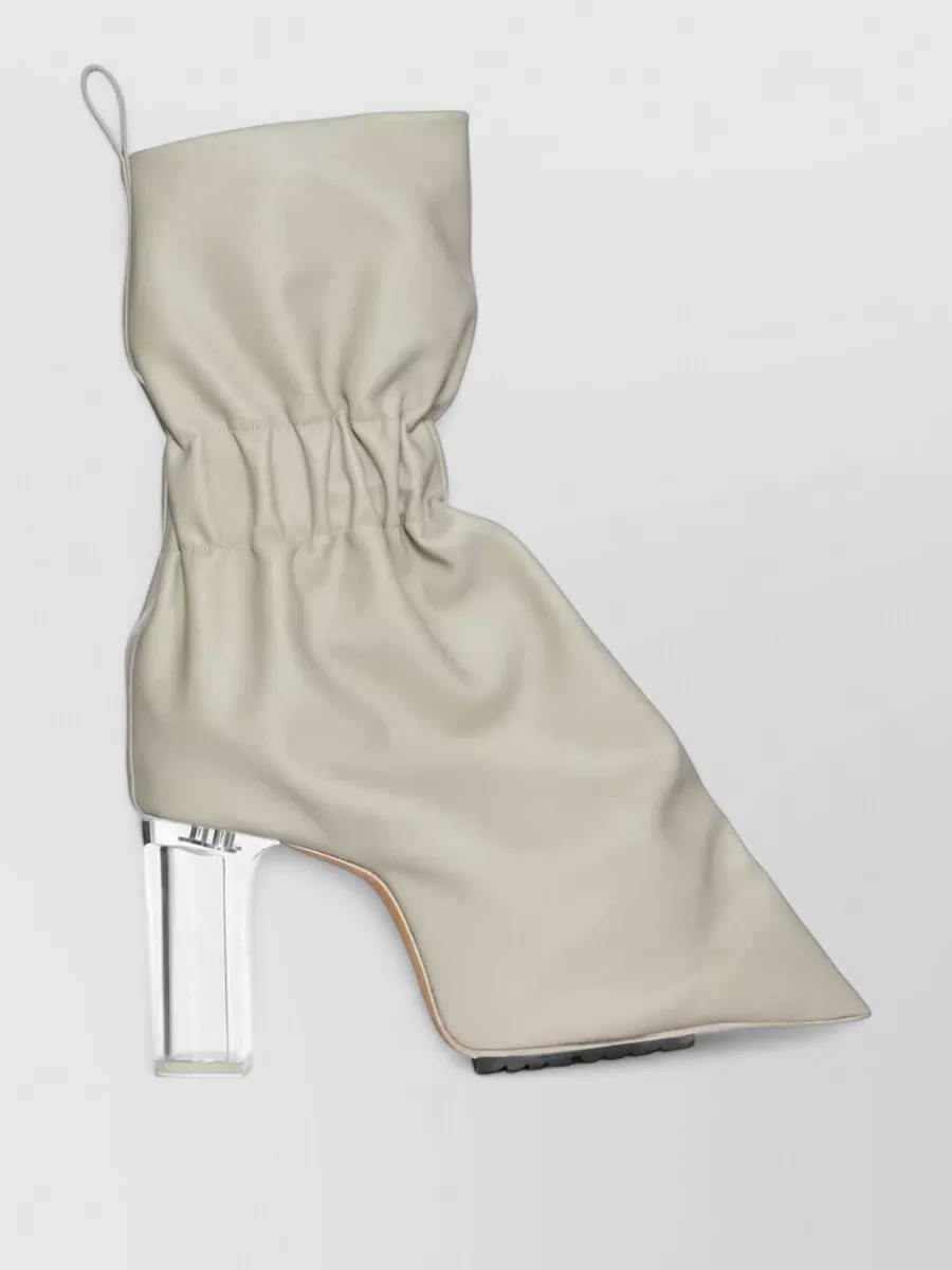 Rick Owens leather cuffed pull-on boots