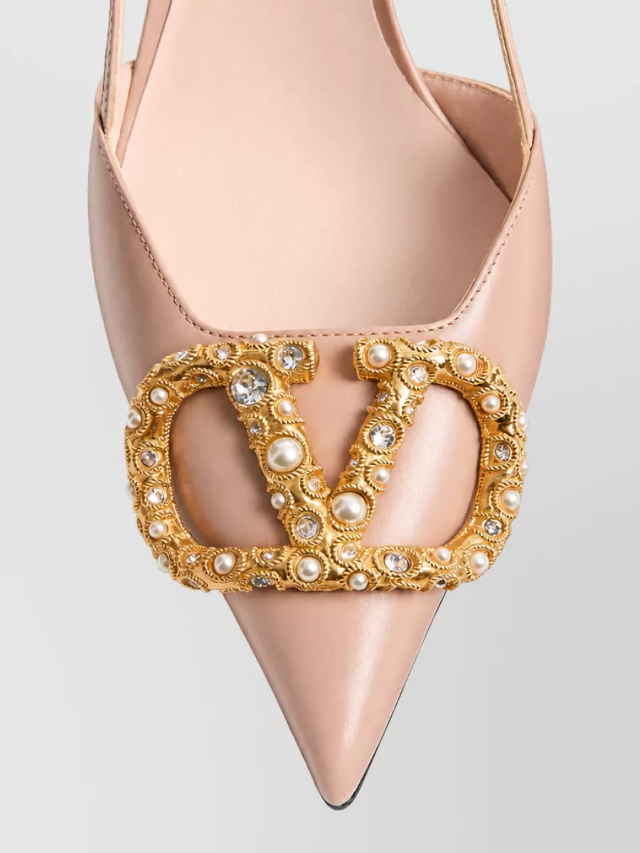 Valentino Garavani Leather Slingback Pumps