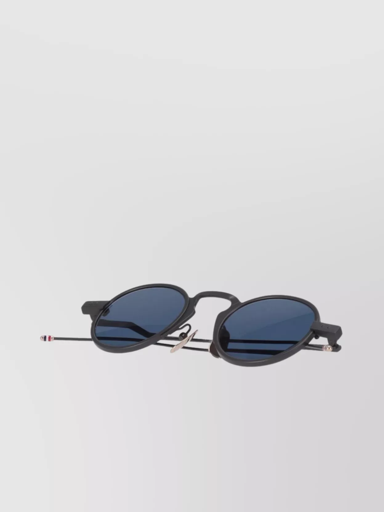 Thom Browne Circular Frame Sunglasses Metal Arms