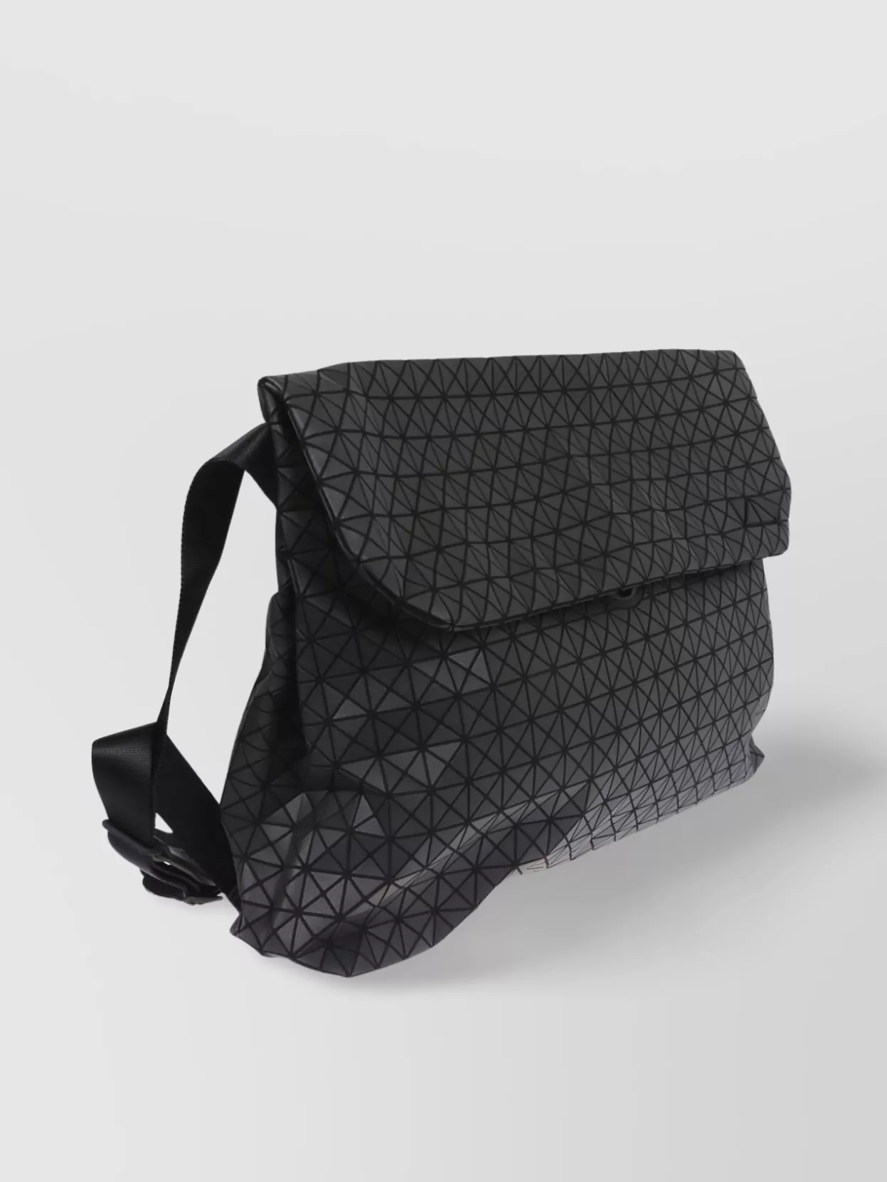 Bao Bao Issey Miyake Shoulder Bag With Geometric Pattern And Foldover Flap