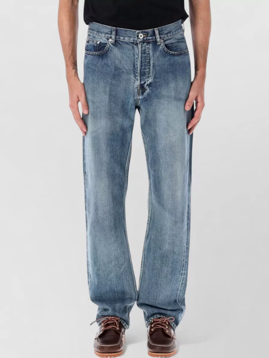 JW Anderson denim mid-rise straight-leg jeans