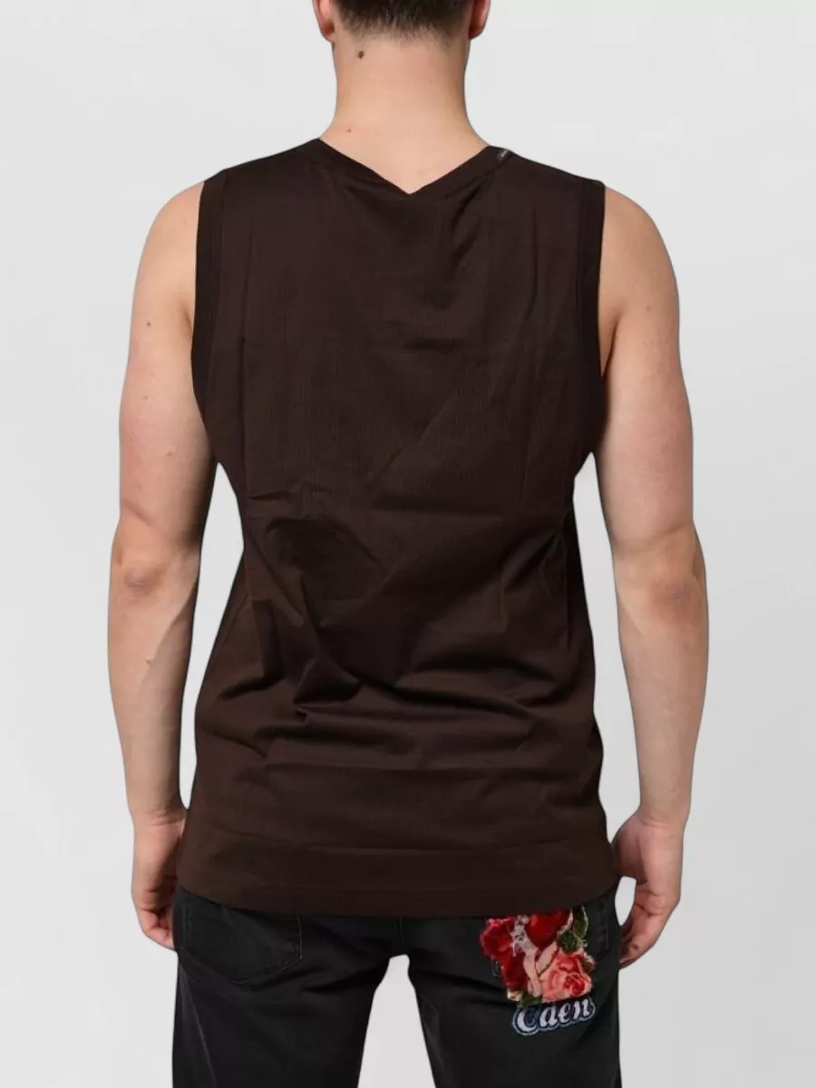 Dolce&Gabbana Cotton Sleeveless Tank Top
