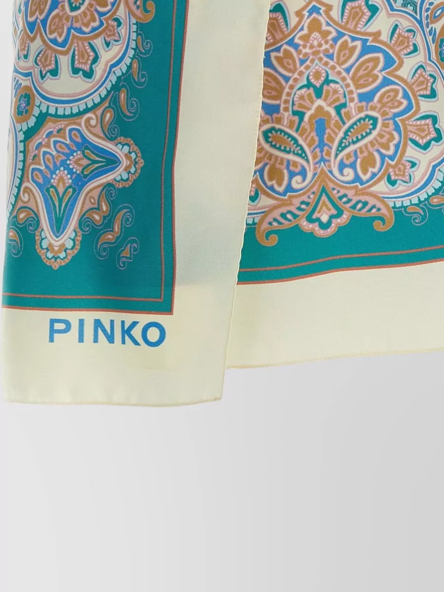 Pinko Silk Viscose Printed Shorts