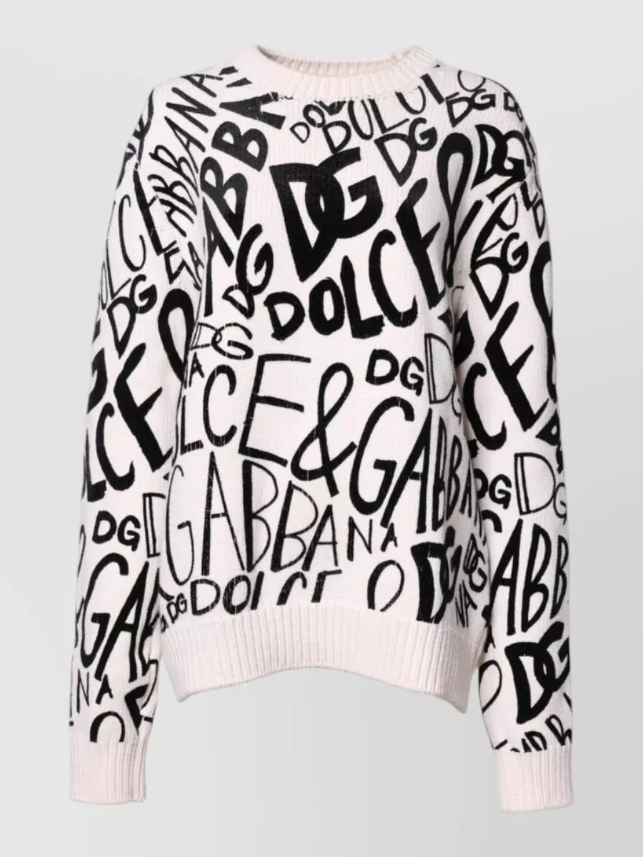 Dolce&Gabbana Logo print wool sweater