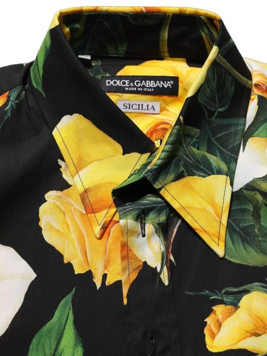 Dolce&Gabbana Floral Dress Shirt
