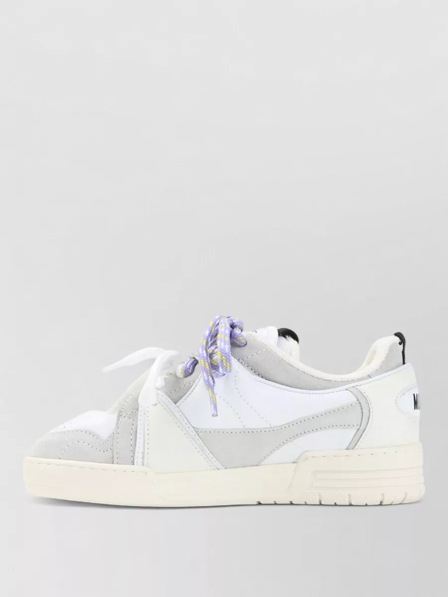 Moschino Leather Low-Top Sneakers
