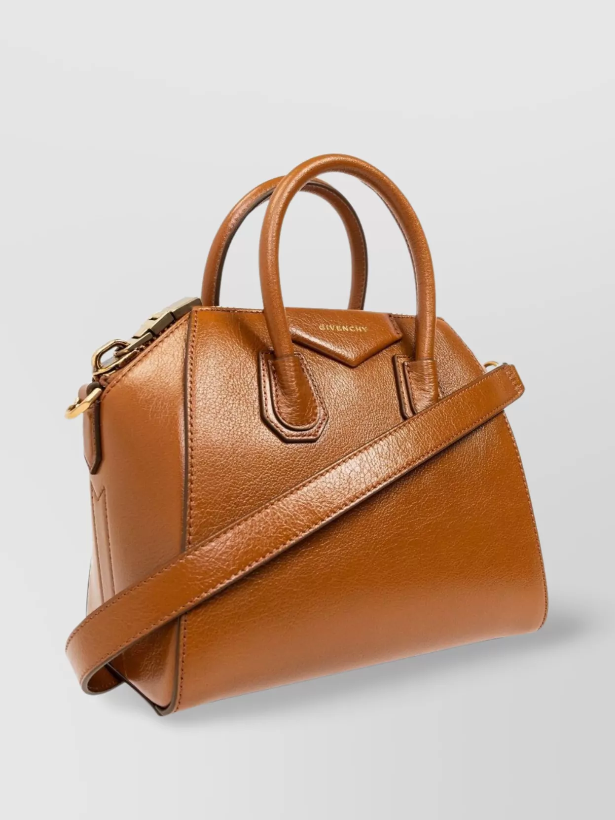 Givenchy Buffalo Leather Shoulder Bag In Brown