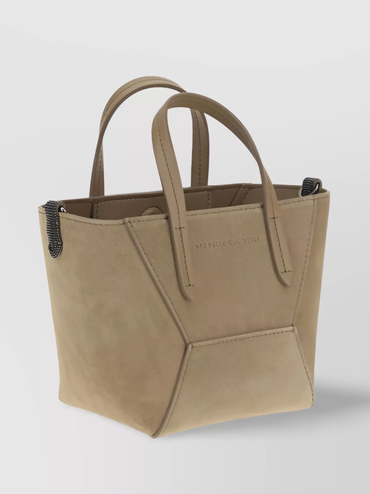 Brunello Cucinelli Suede leather shoulder bag | The Fashion