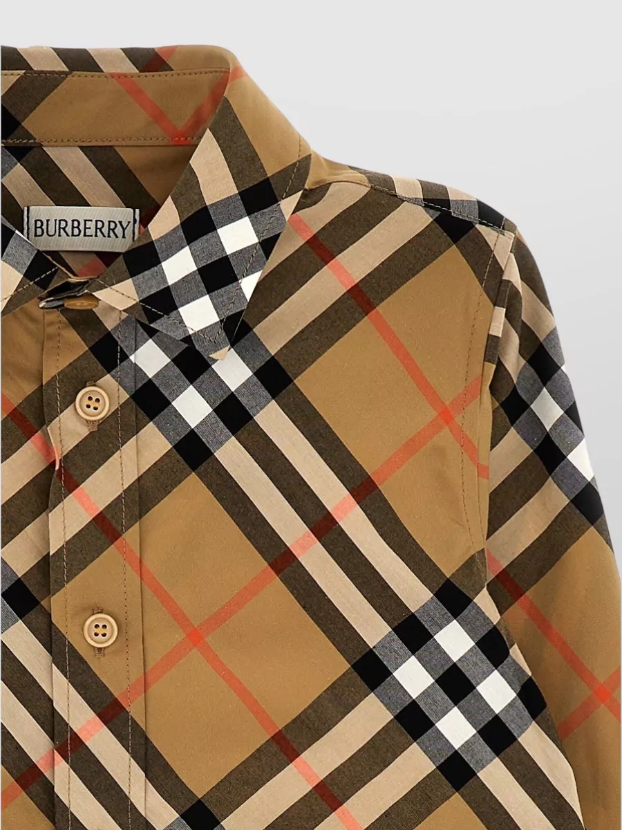 Burberry Checked Long-Sleeve Shirt
