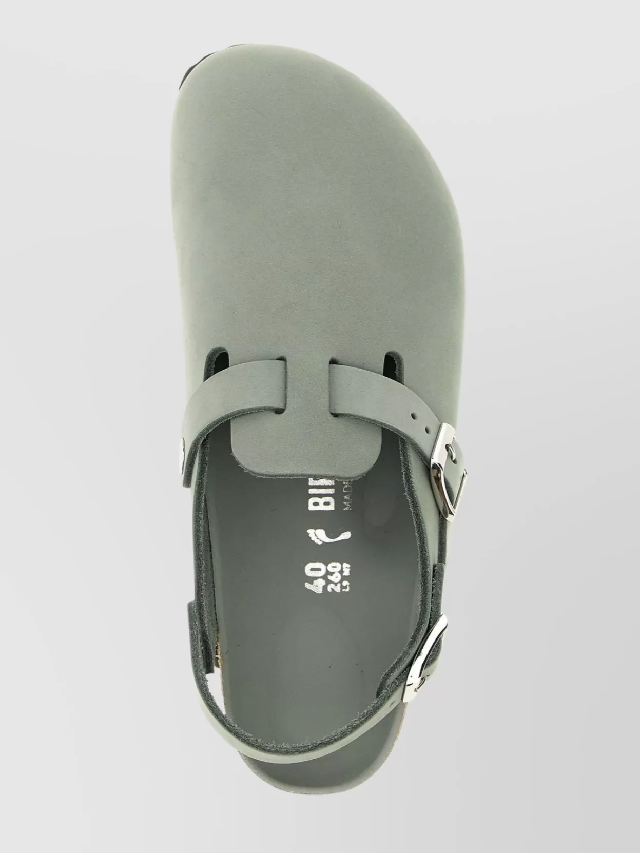 Birkenstock 'tokio' Light Blue Mules With Buckles On The Front And Back