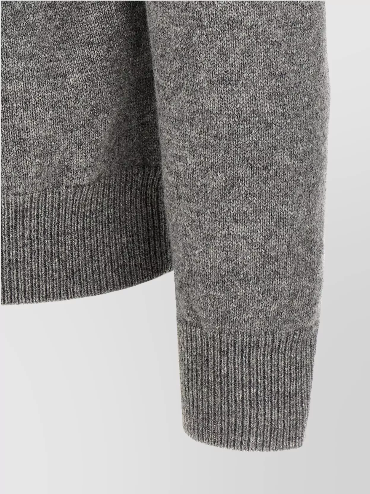 Zanone Crew Neck Wool Sweater With Ribbed Cuffs