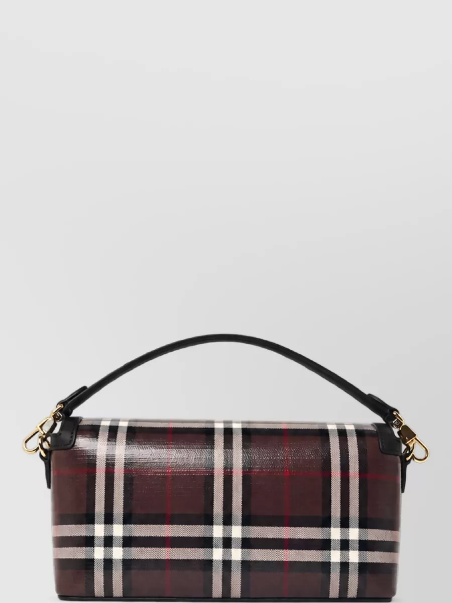 Burberry note bag cotton clutch bag