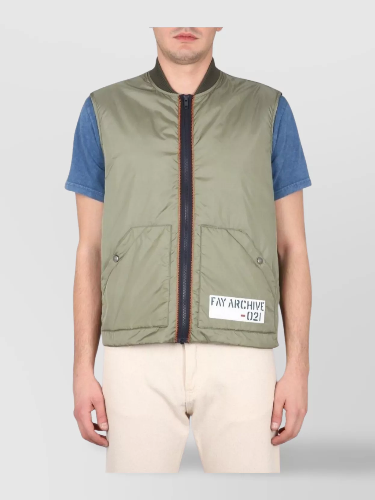 Fay Vest Sleeveless Side Pockets