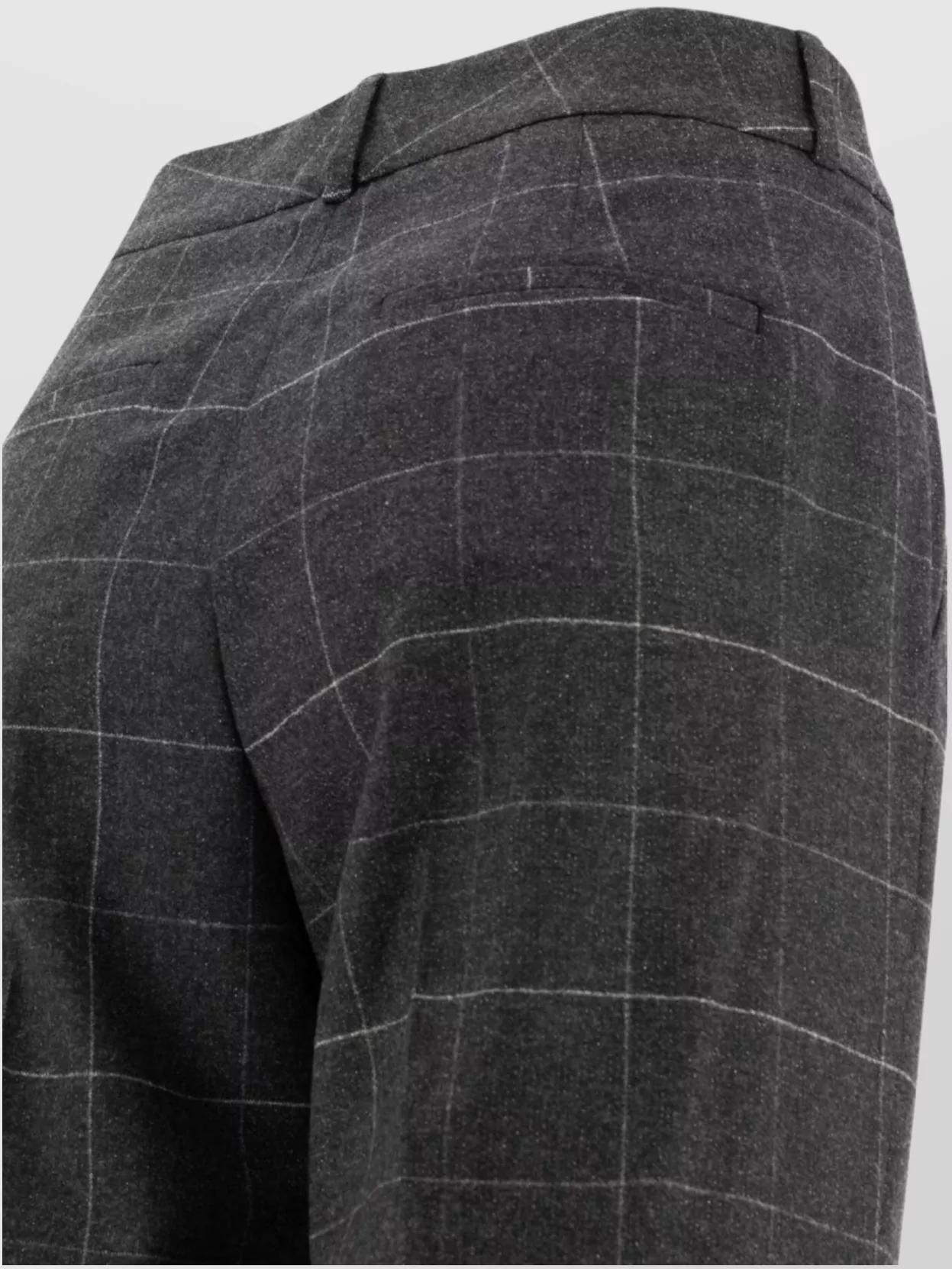 Peserico Check Pattern Wool And Cashmere Trousers