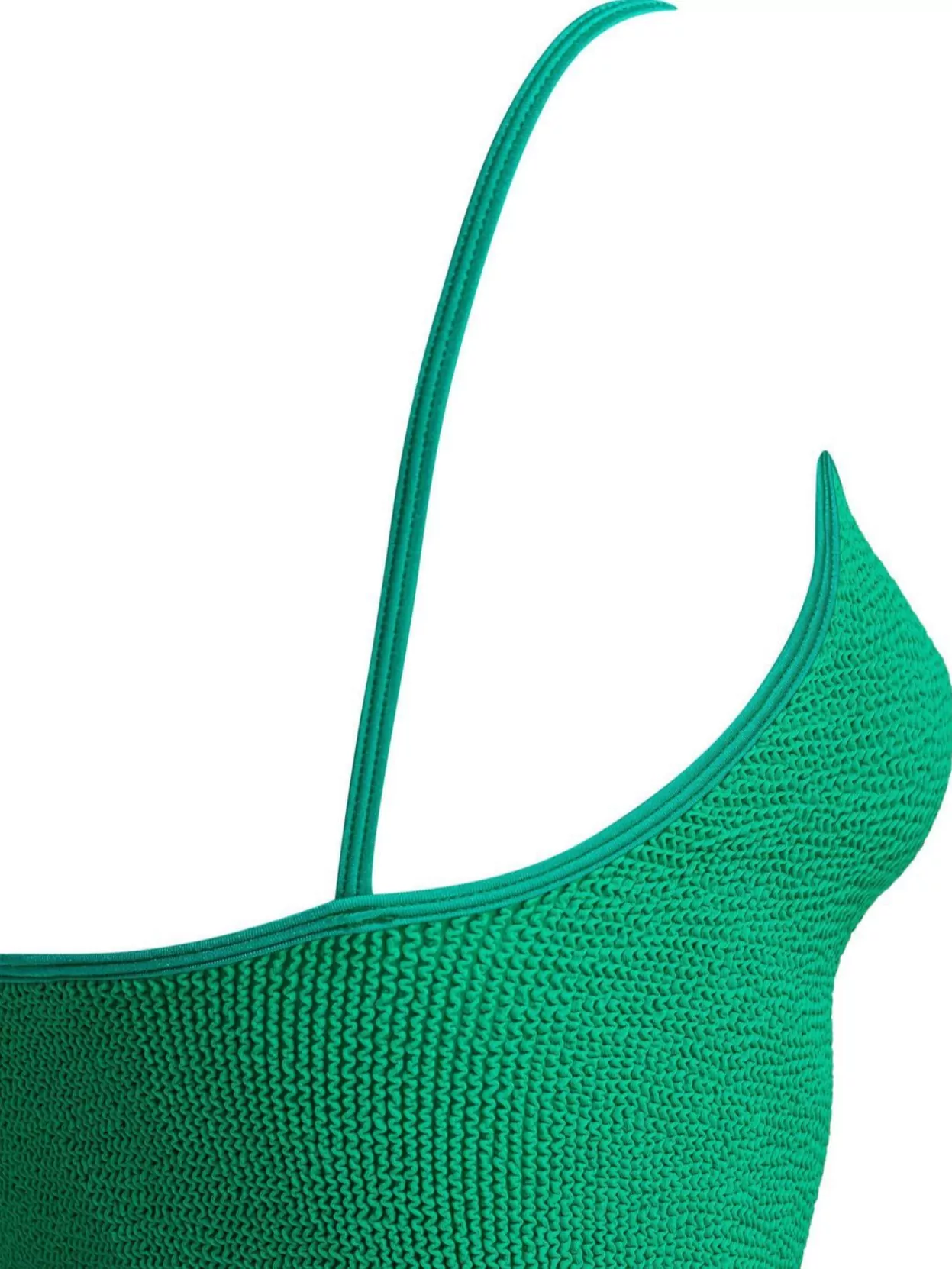 Shop Hunza G Swimsuit High-cut Leg Spaghetti Straps