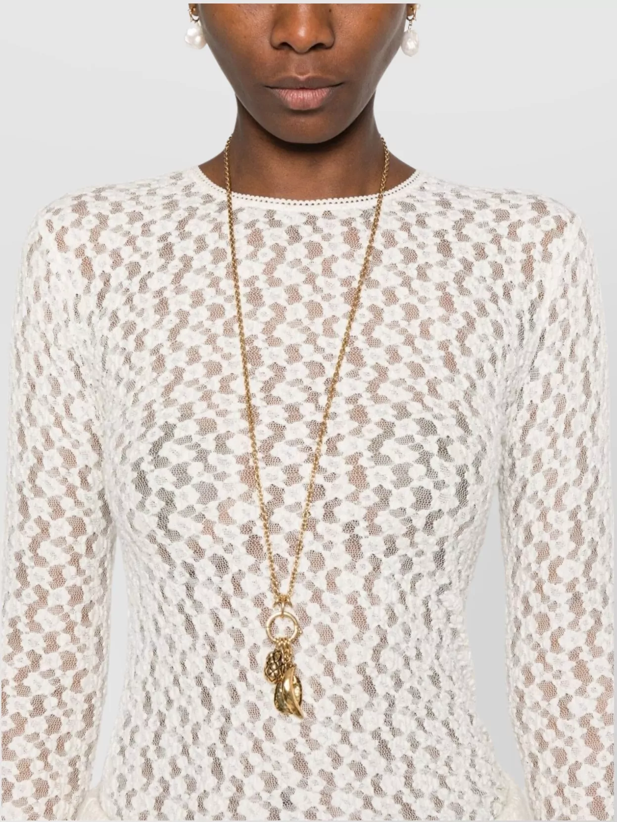Isabel Marant Gaelle Crewneck Sweater Floral Embroidery