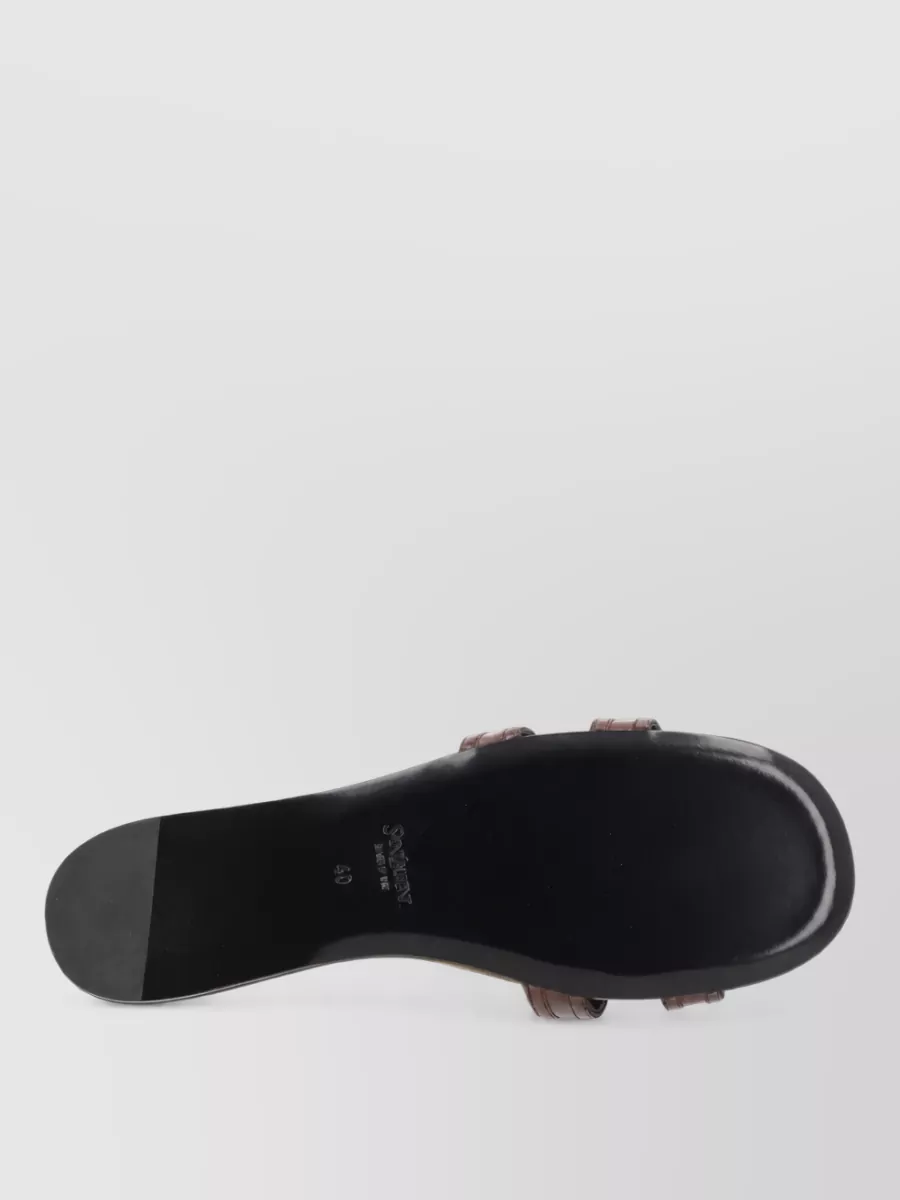 Saint Laurent Leather Slides