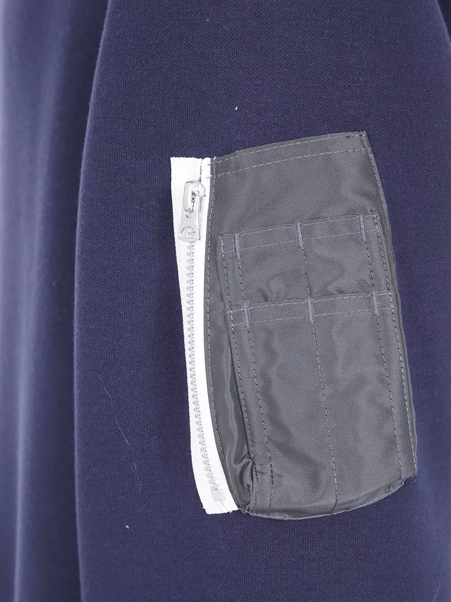 Sacai Cotton Terry Zip Polo Shirt