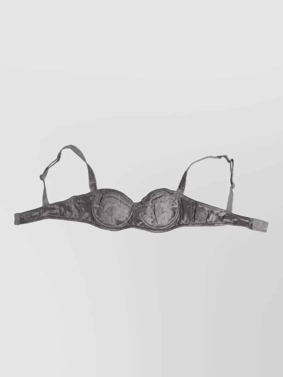 Dolce&Gabbana silk underwired balconette bra