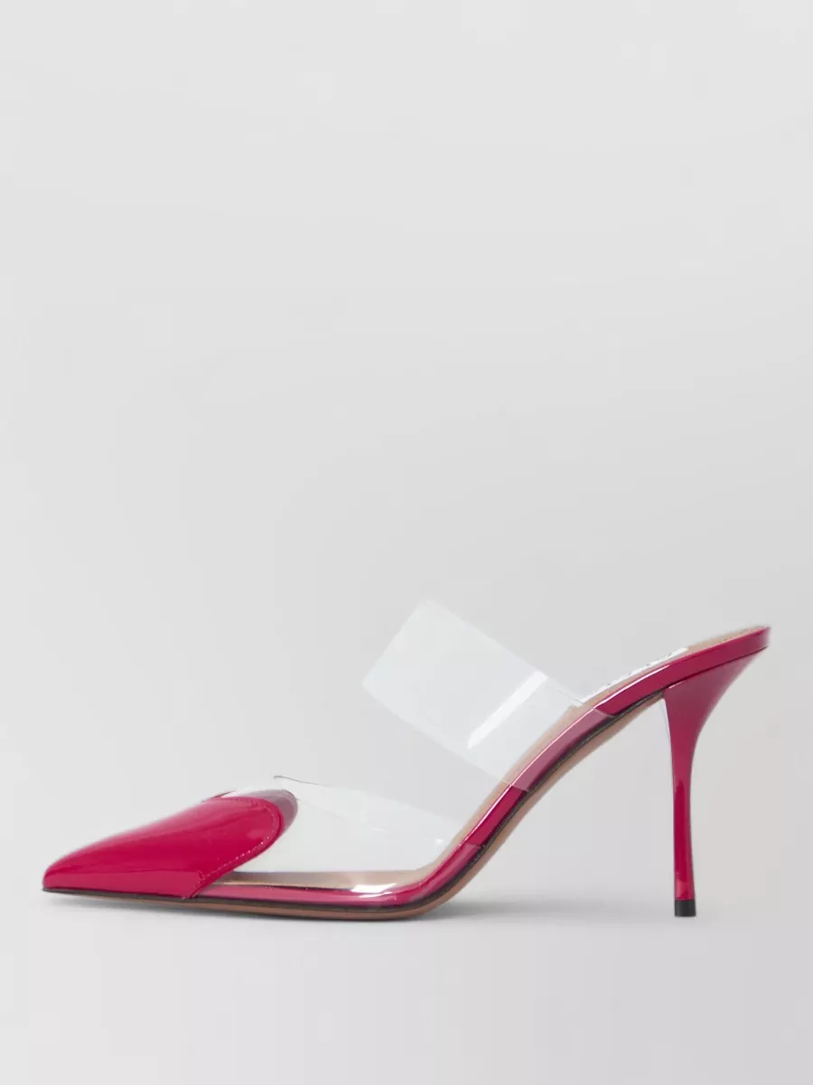 Alaïa Leather Heart Cutout Mules