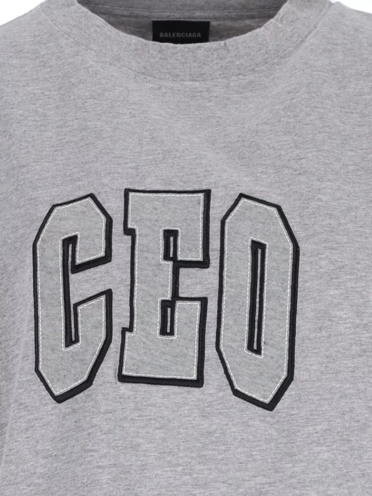 Balenciaga Crew Neck Graphic Print Short Sleeves