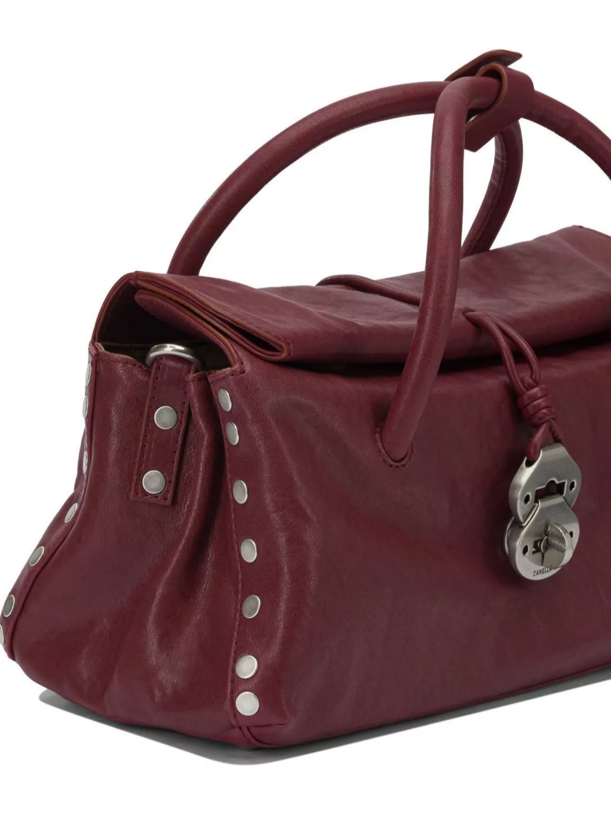 Zanellato Chic Shoulder Bag Featuring Studded Accents