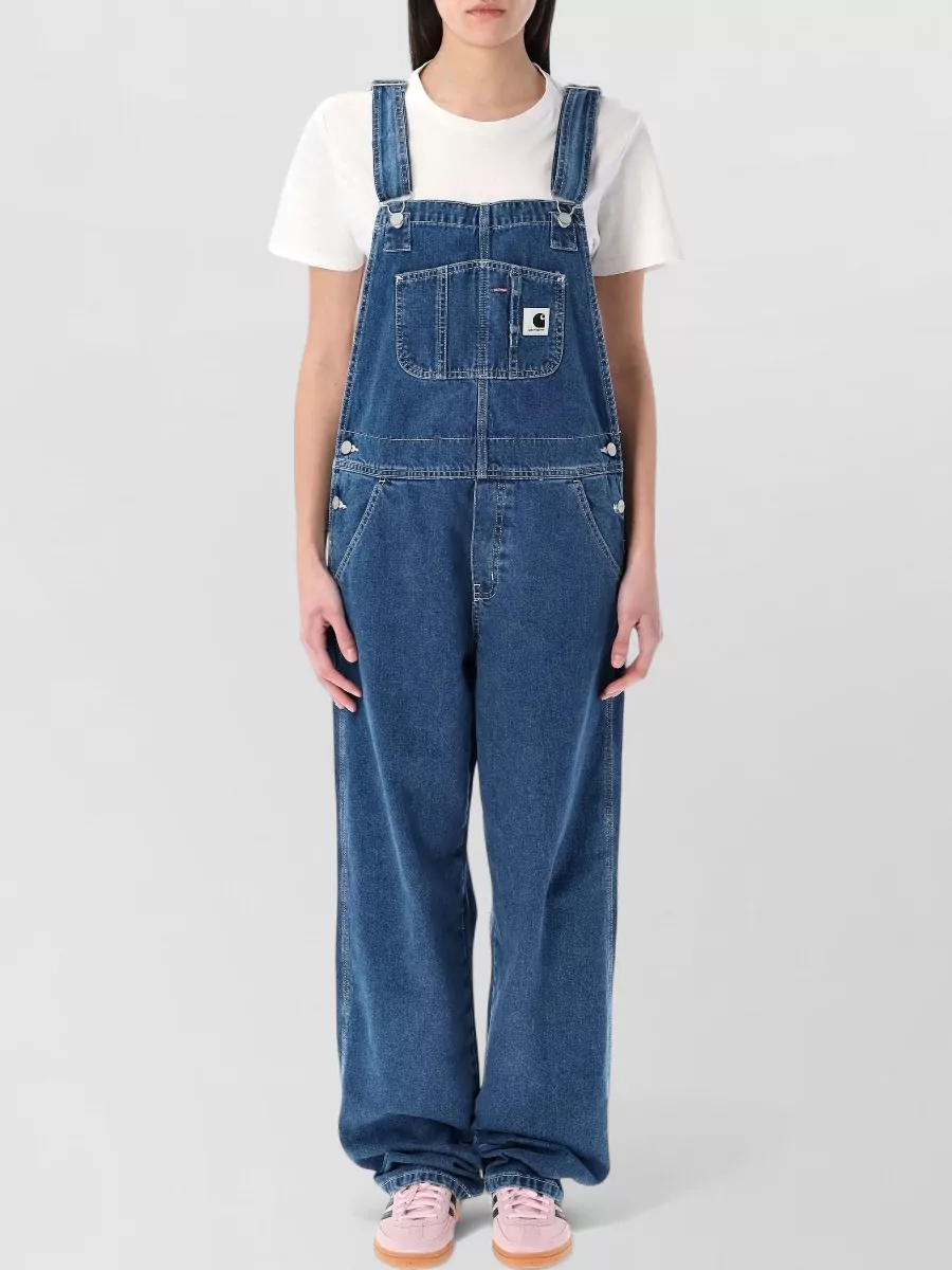 Carhartt Wip Denim Relaxed-Fit Bib Overalls