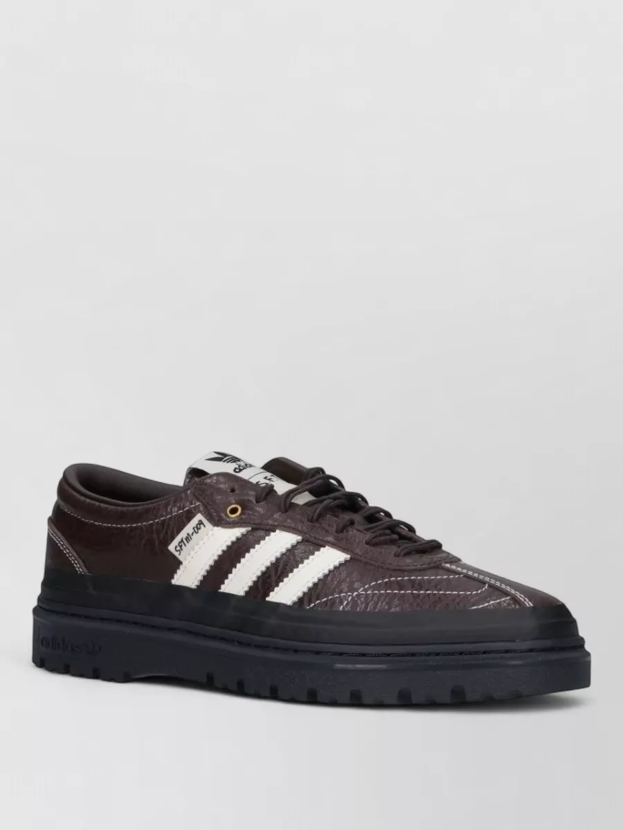 Adidas Leather Low Top Lace-Up Sneakers