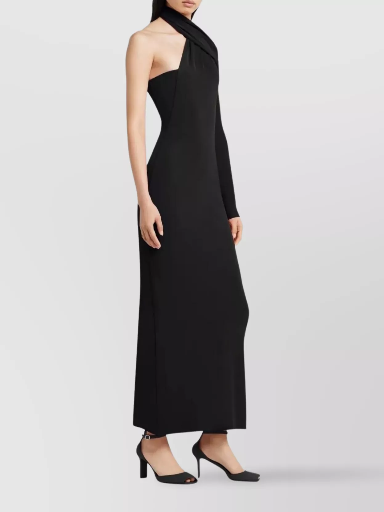 Courrèges Asymmetrical Long One Shoulder Dress
