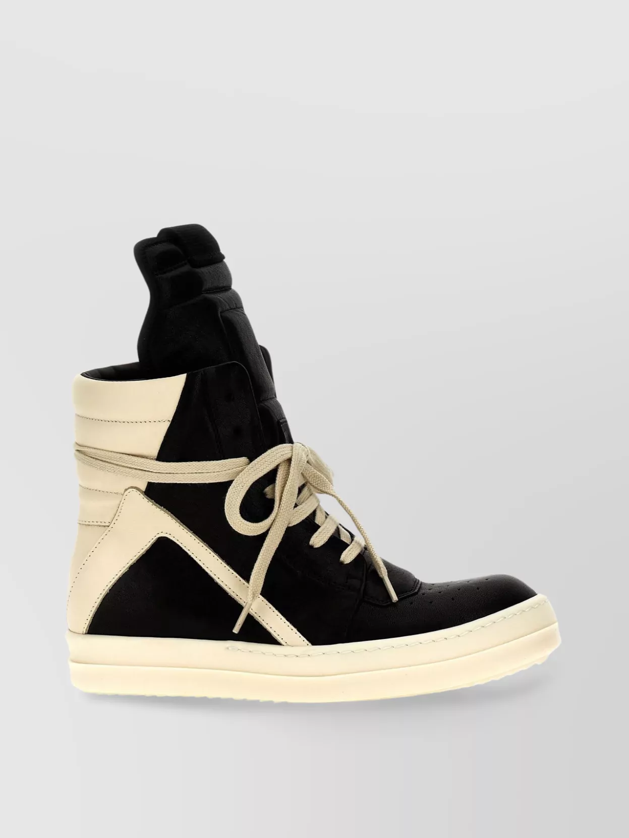 Rick Owens Geobasket Suede High-top Sneakers