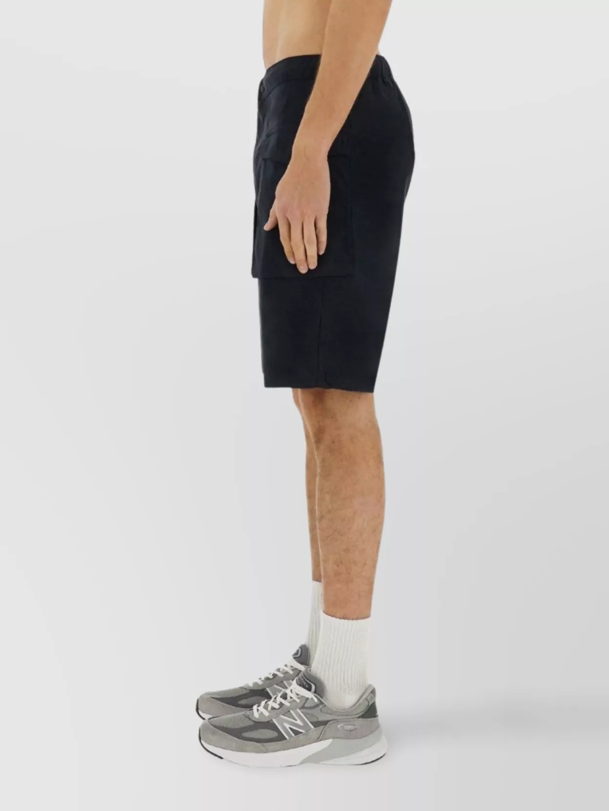 Shop Aspesi Bermuda Shorts With Elastic Waistband And Pockets