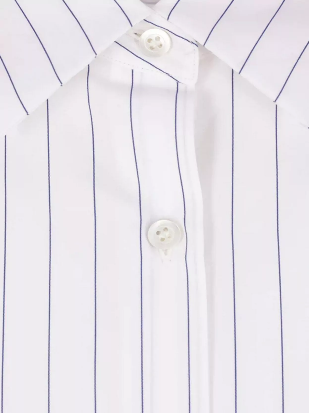 Dries Van Noten Oversized Striped Shirt Rounded Hem