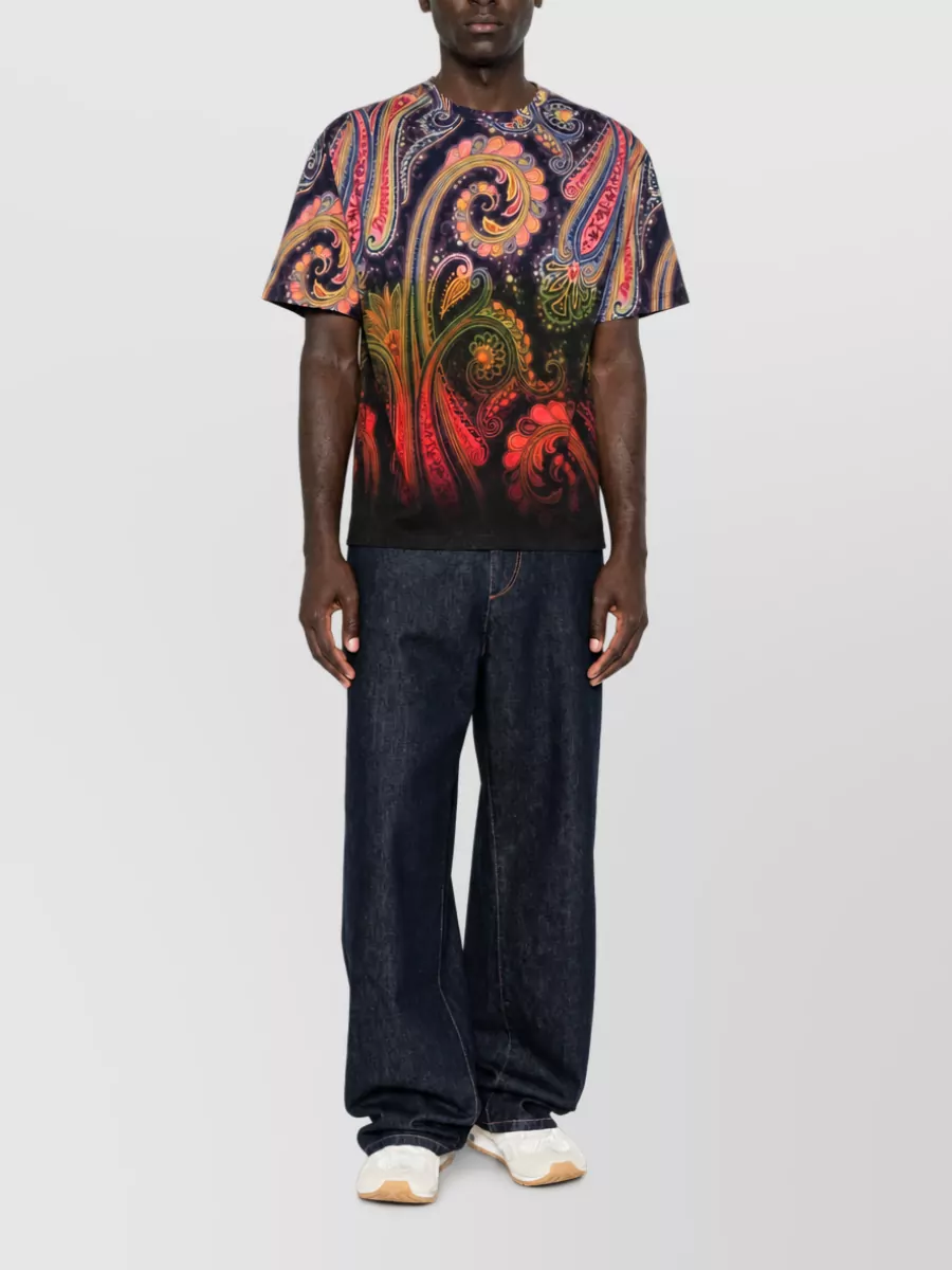 Etro Paisley-Print Cotton T-Shirt