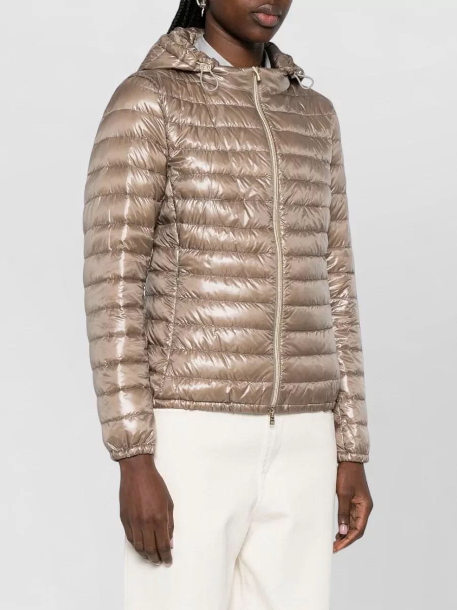 Herno Hooded Nylon Short Down Jacket Quilted