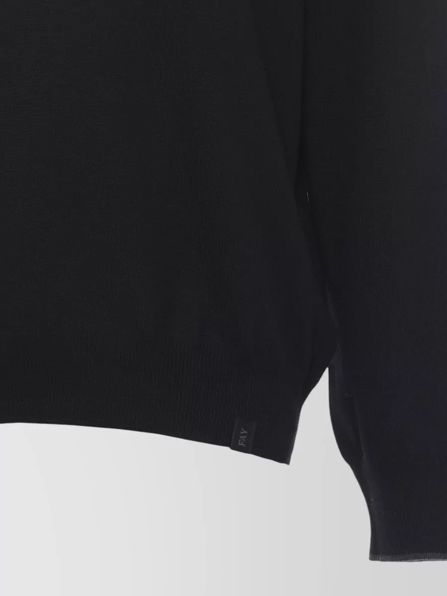 Fay Wool Crew Neck Sweater Long Sleeves