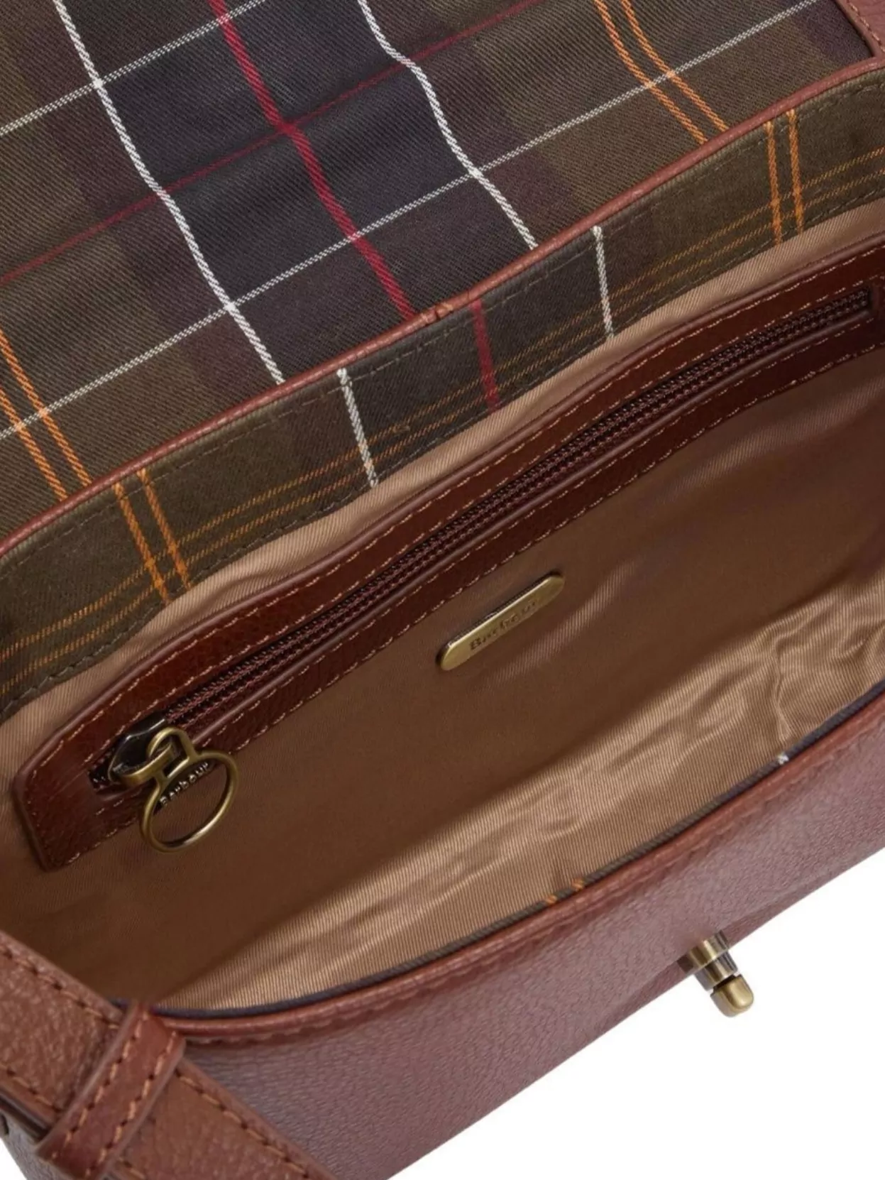 Barbour Textured Leather Crossbody Shoulder Bag