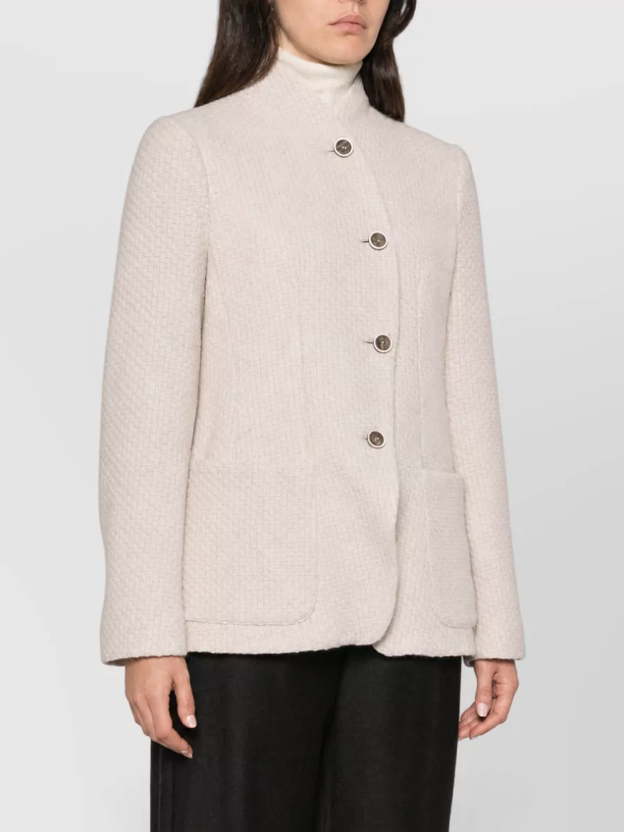 Emporio Armani wool single breasted coat