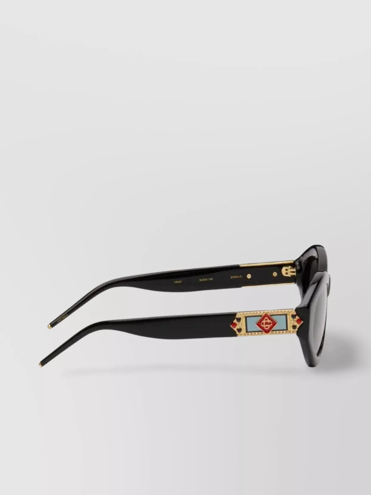 Casablanca Oval Sunglasses With Monogram Plaque