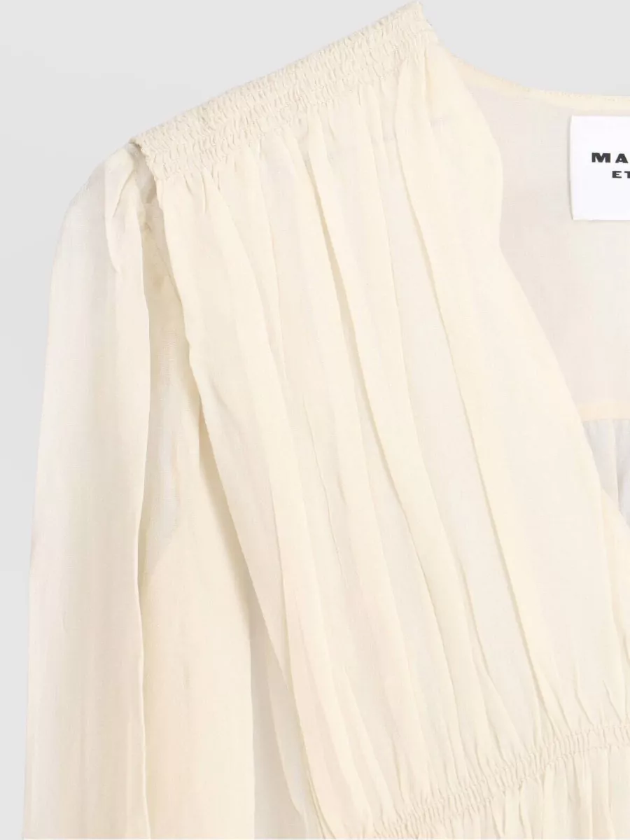 Isabel Marant Etoile Knee Length Dress V Neckline Drawstring Waist