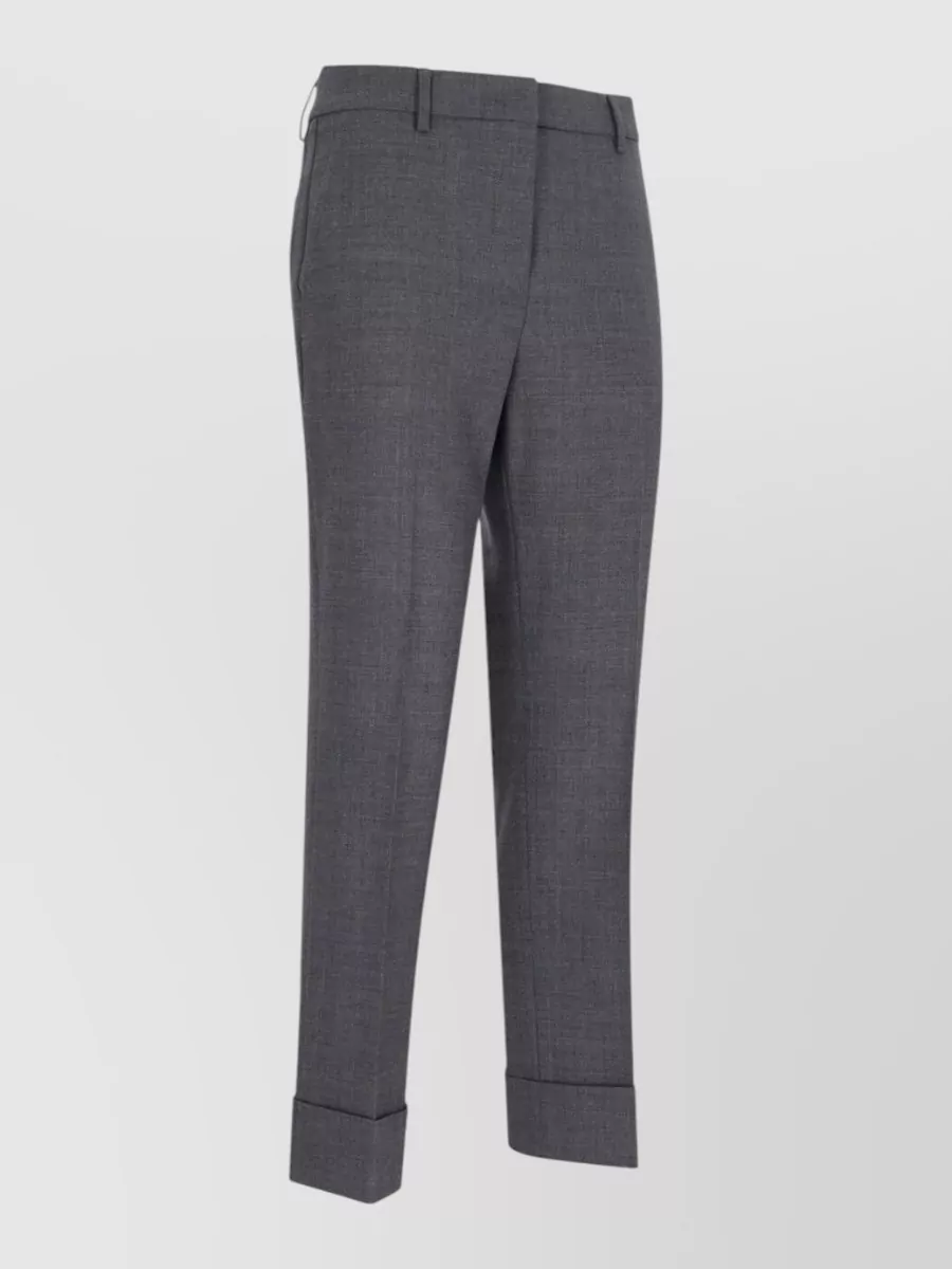 Incotex Virgin Wool Tapered Suit Trousers