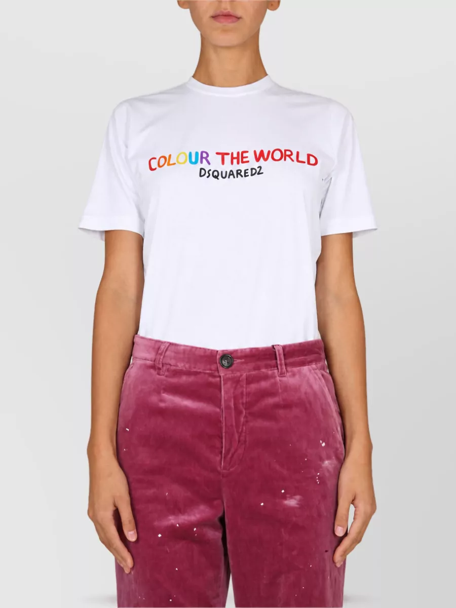 Dsquared2 Cotton Straight-Leg Trousers