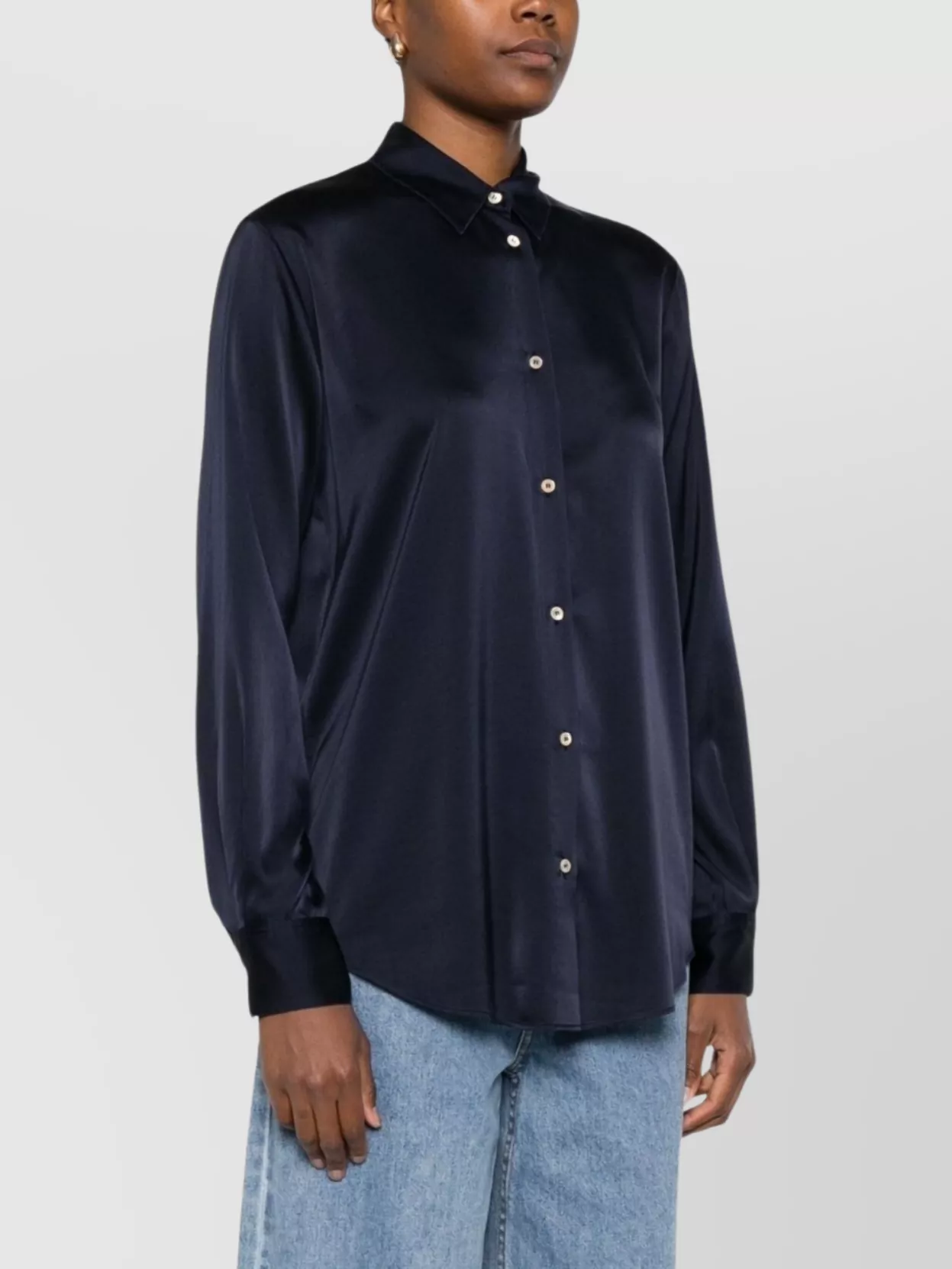 Forte Forte Luxurious Silk Blend Long Sleeve Shirt