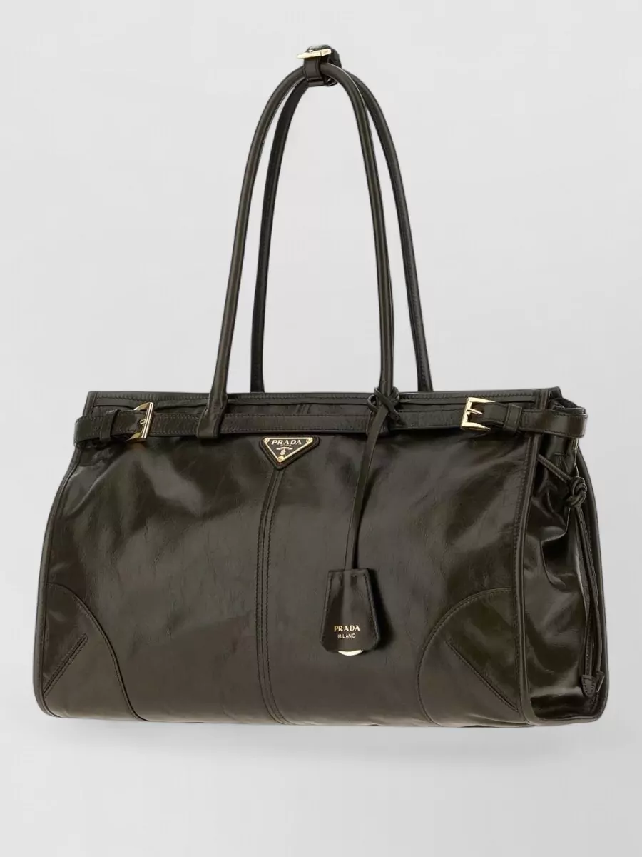 Prada bonnie leather tote bag